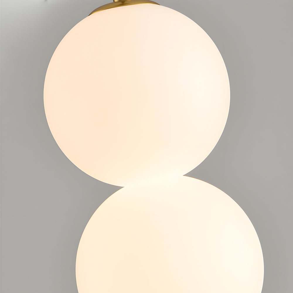 Modern Round Vertical Balls LED Chandelier Dimmable Pendant Lamp