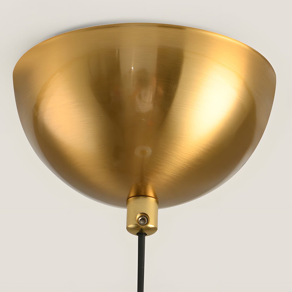 Modern Round Vertical Balls LED Chandelier Dimmable Pendant Lamp