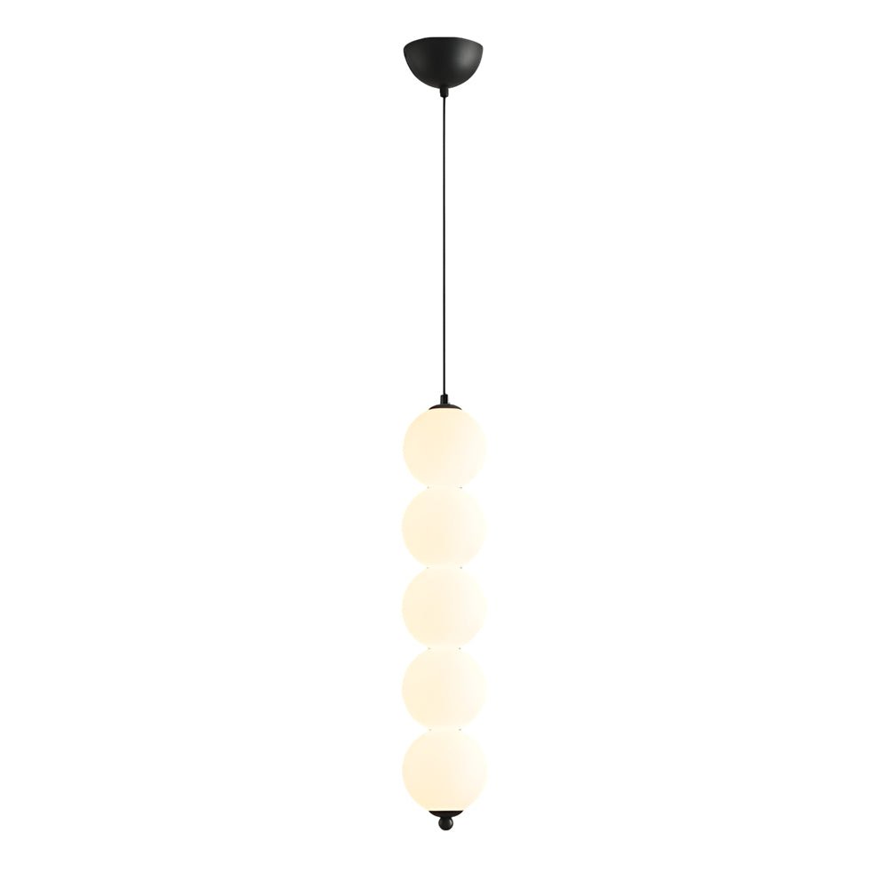 Modern Round Vertical Balls LED Chandelier Dimmable Pendant Lamp