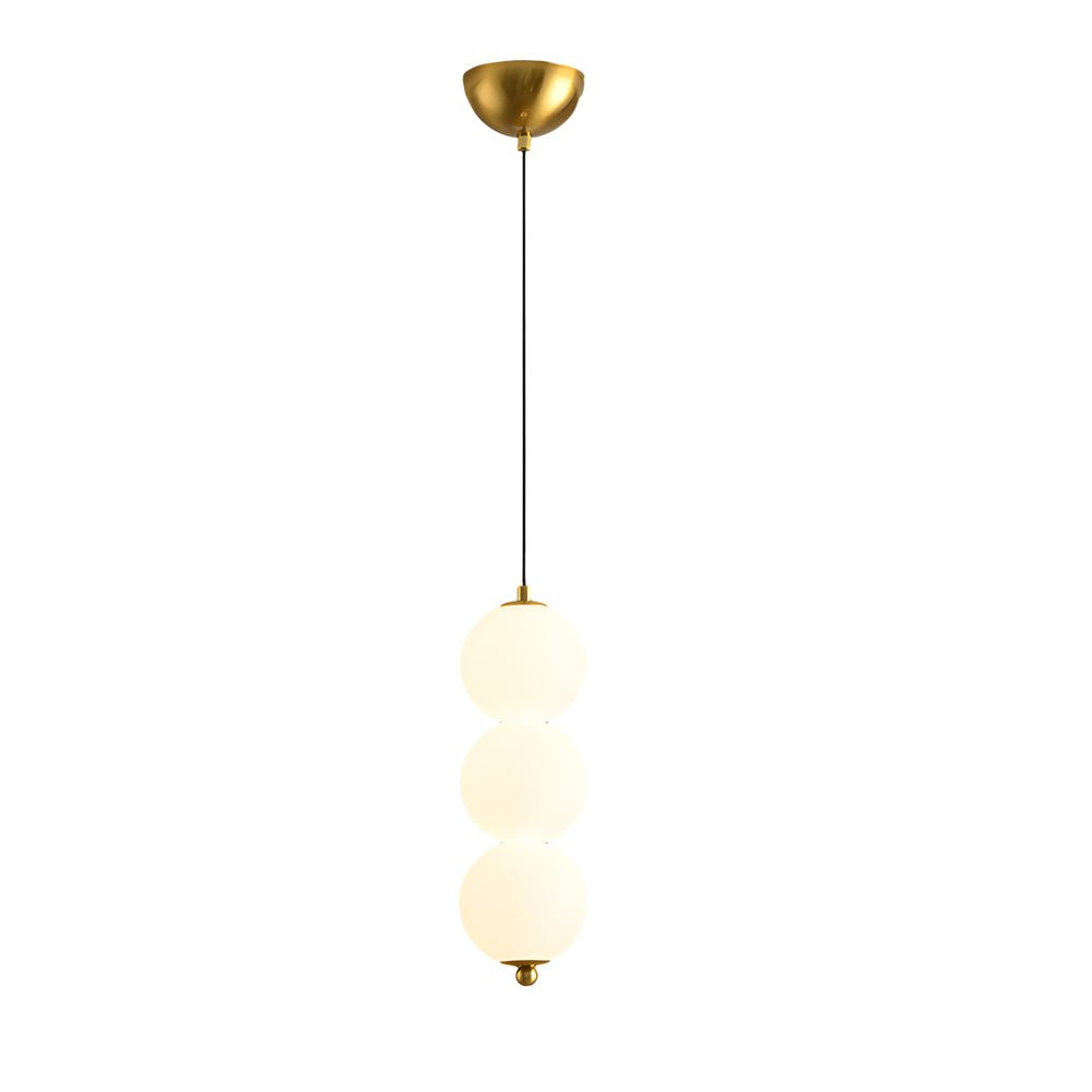 Modern Round Vertical Balls LED Chandelier Dimmable Pendant Lamp