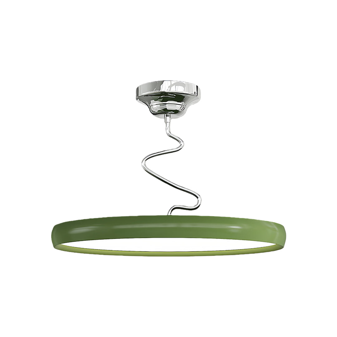 Modern Semi Flush Mount Twisted Full-Spectrum Ceiling Light