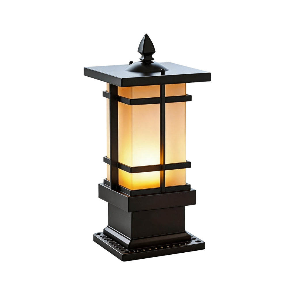 Vintage Garden Bollard Light - Black Pavilion Outdoor Lighting