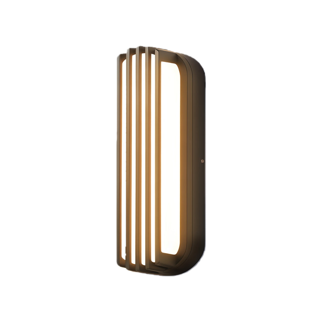 Wall-Mounted Waterproof Black Linear Outdoor Light