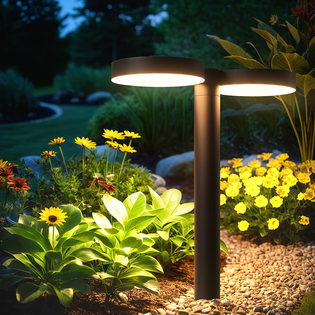 Solar Path Lights Outdoor - Waterproof Landscape Lighting for Gardens and Pathways