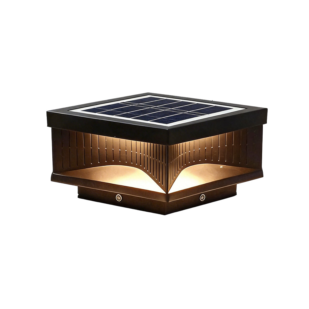Square Outdoor Pillar Lights - Decorative LED Stripe Lighting