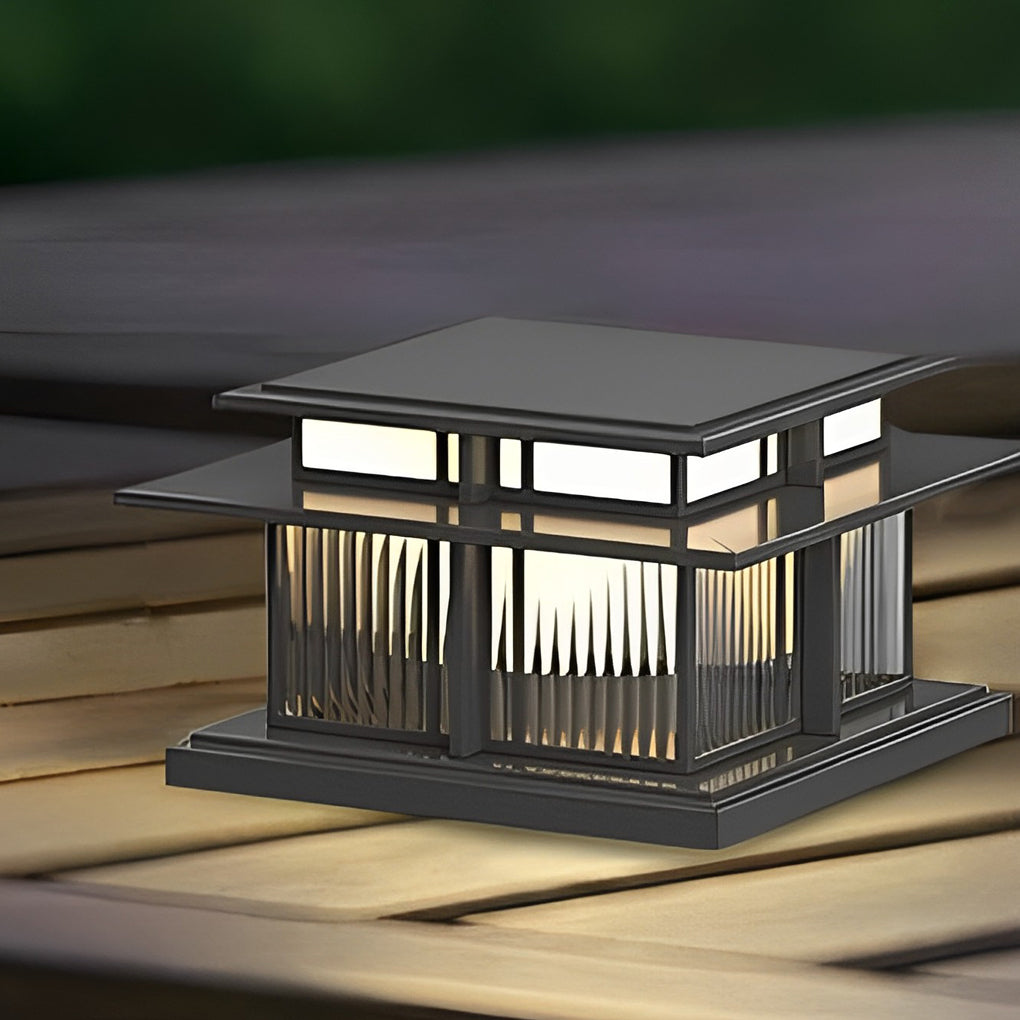 Modern Waterproof LED Porch Pillar Lights Outdoor Decor