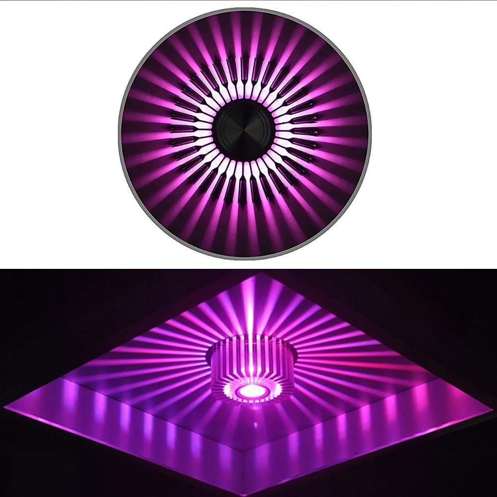 Modern Sunburst LED Ceiling Fixture Metal Light