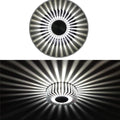 Modern Sunburst LED Ceiling Fixture Metal Light