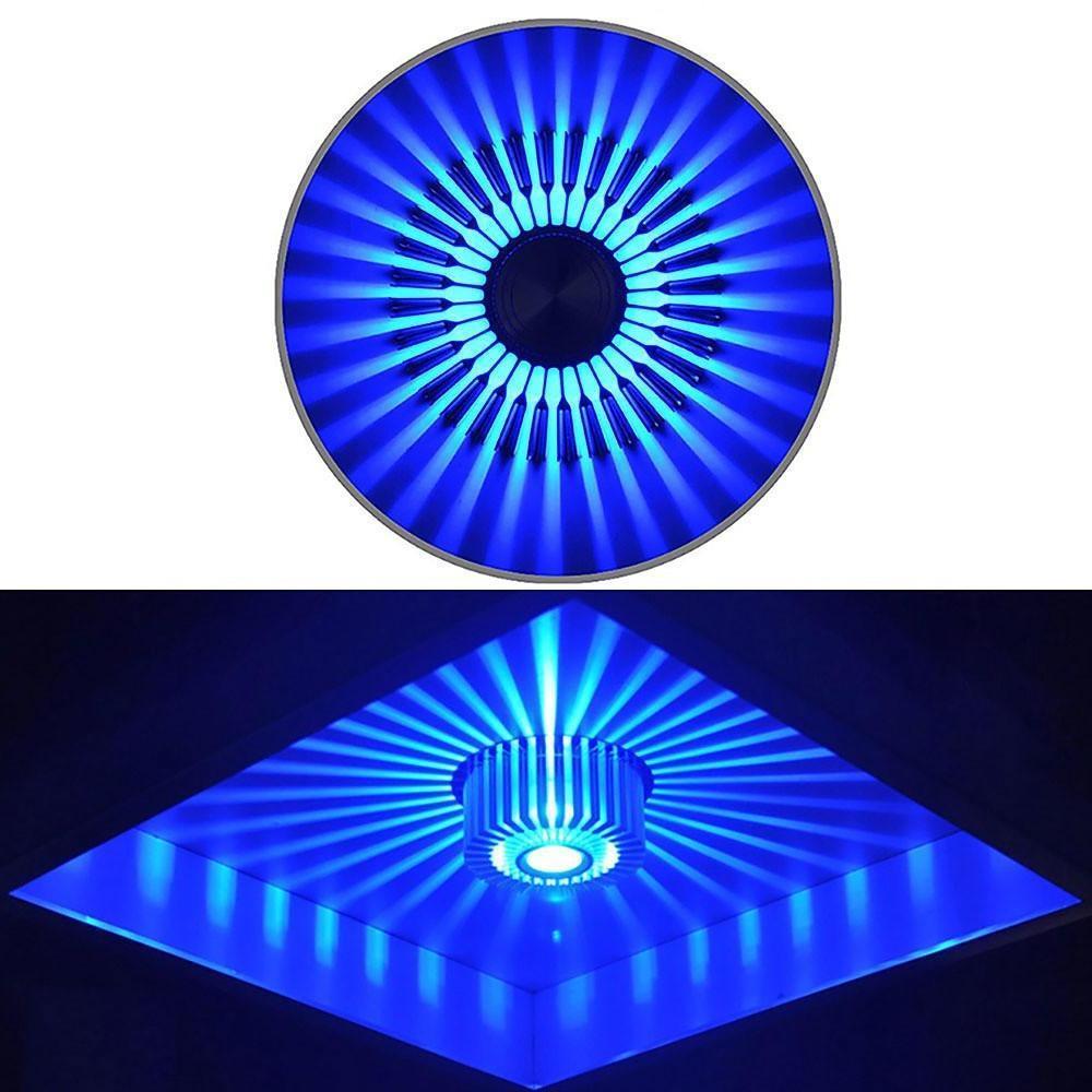 Modern Sunburst LED Ceiling Fixture Metal Light