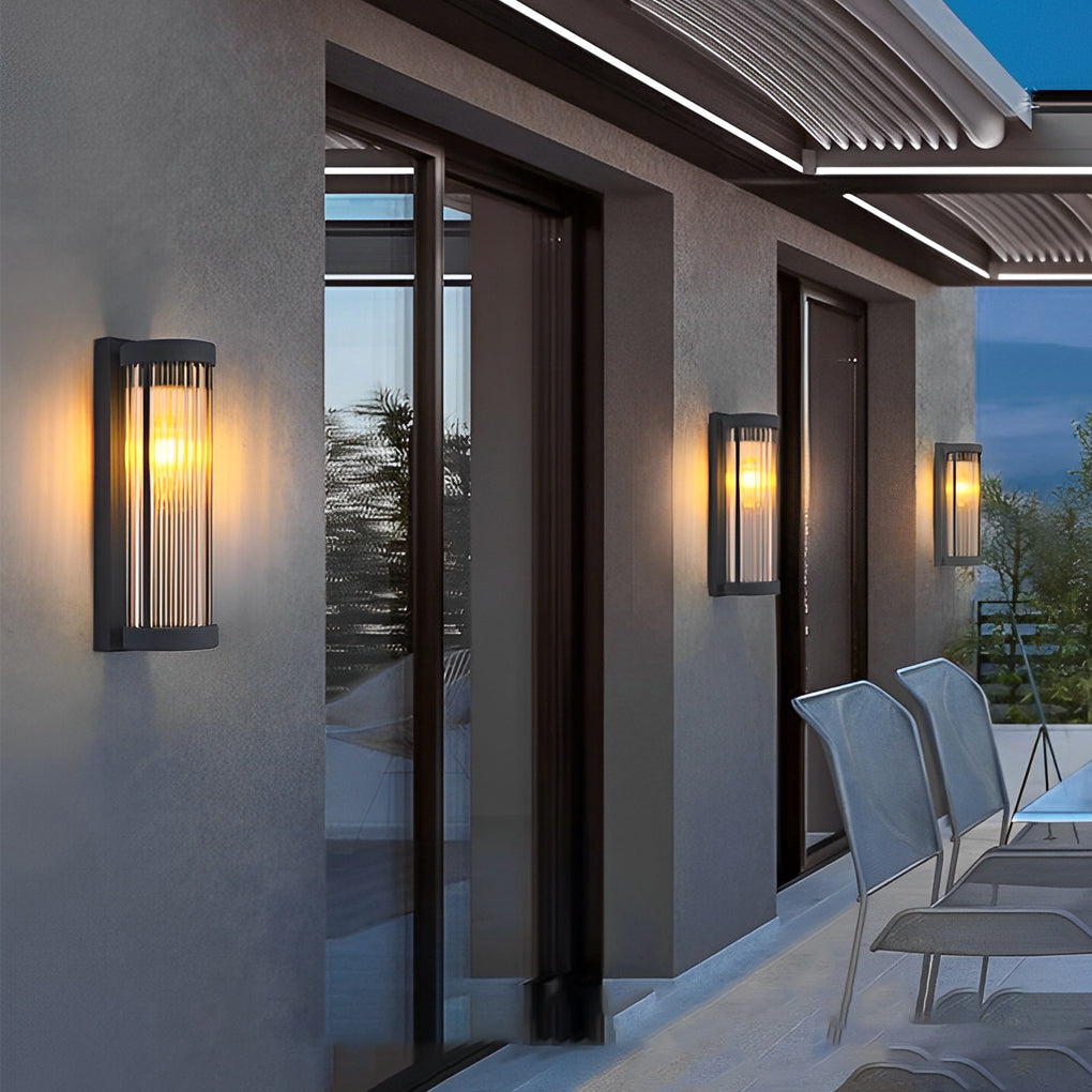 Modern Black Outdoor Wall Mount Light - Stylish Exterior Lighting, Creative Design, LED Wall Sconce, Waterproof Outdoor Fixture, Contemporary Home Decor