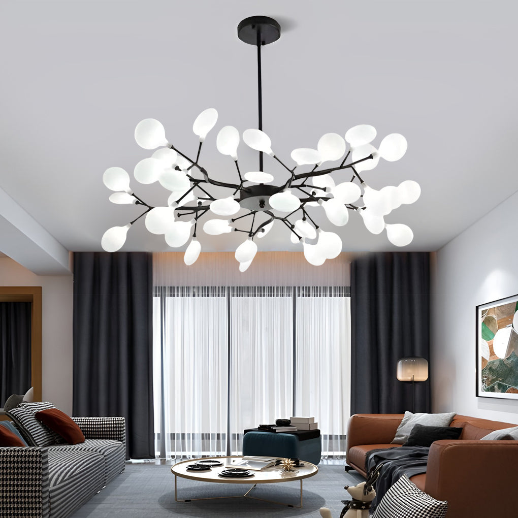 Modern Tree Branch Chandelier - Metal Acrylic Ceiling Light