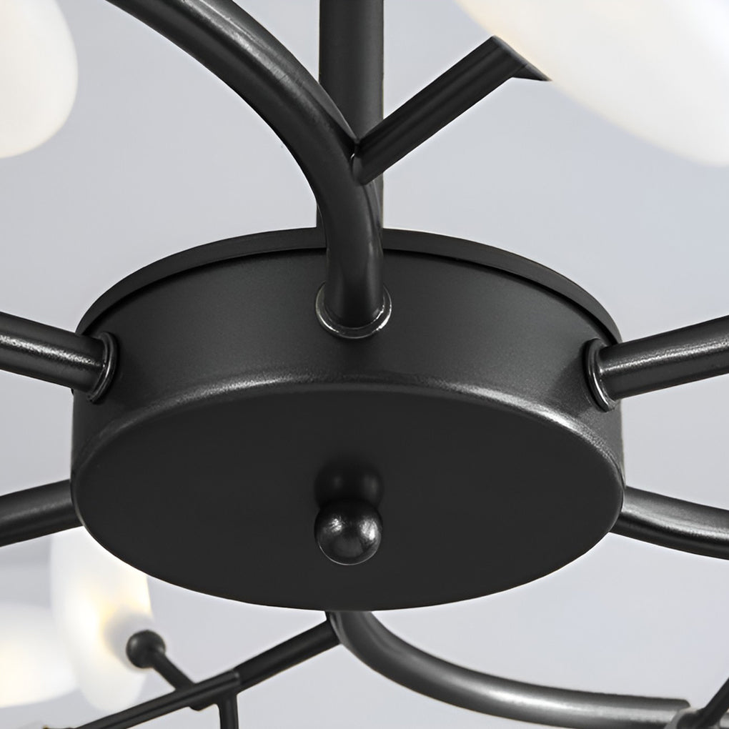 Modern Tree Branch Chandelier - Metal Acrylic Ceiling Light