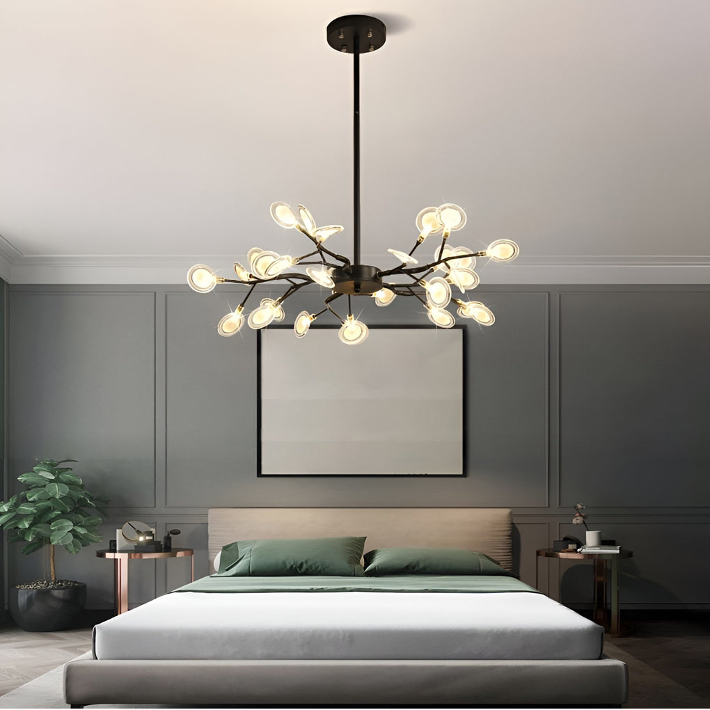 Modern Tree Branch Chandelier - Metal Acrylic Ceiling Light