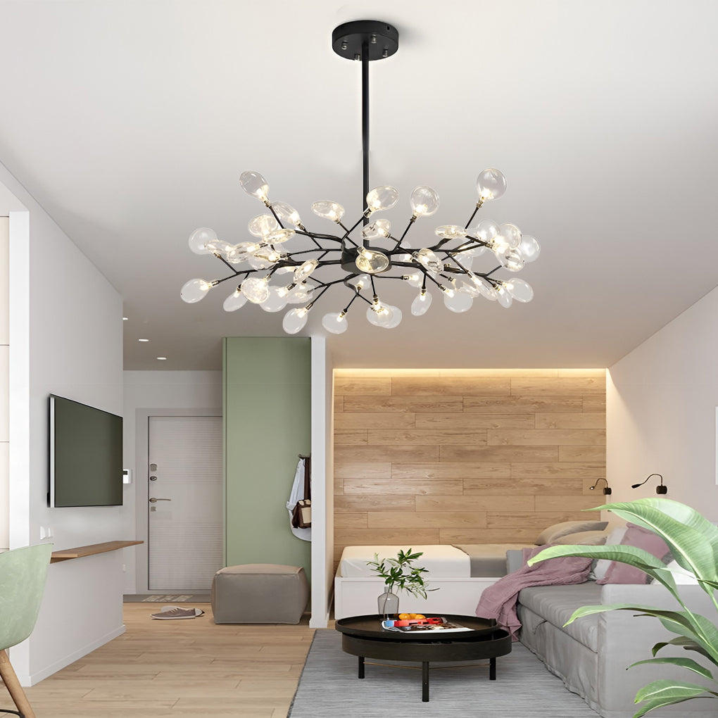 Modern Tree Branch Chandelier - Metal Acrylic Ceiling Light