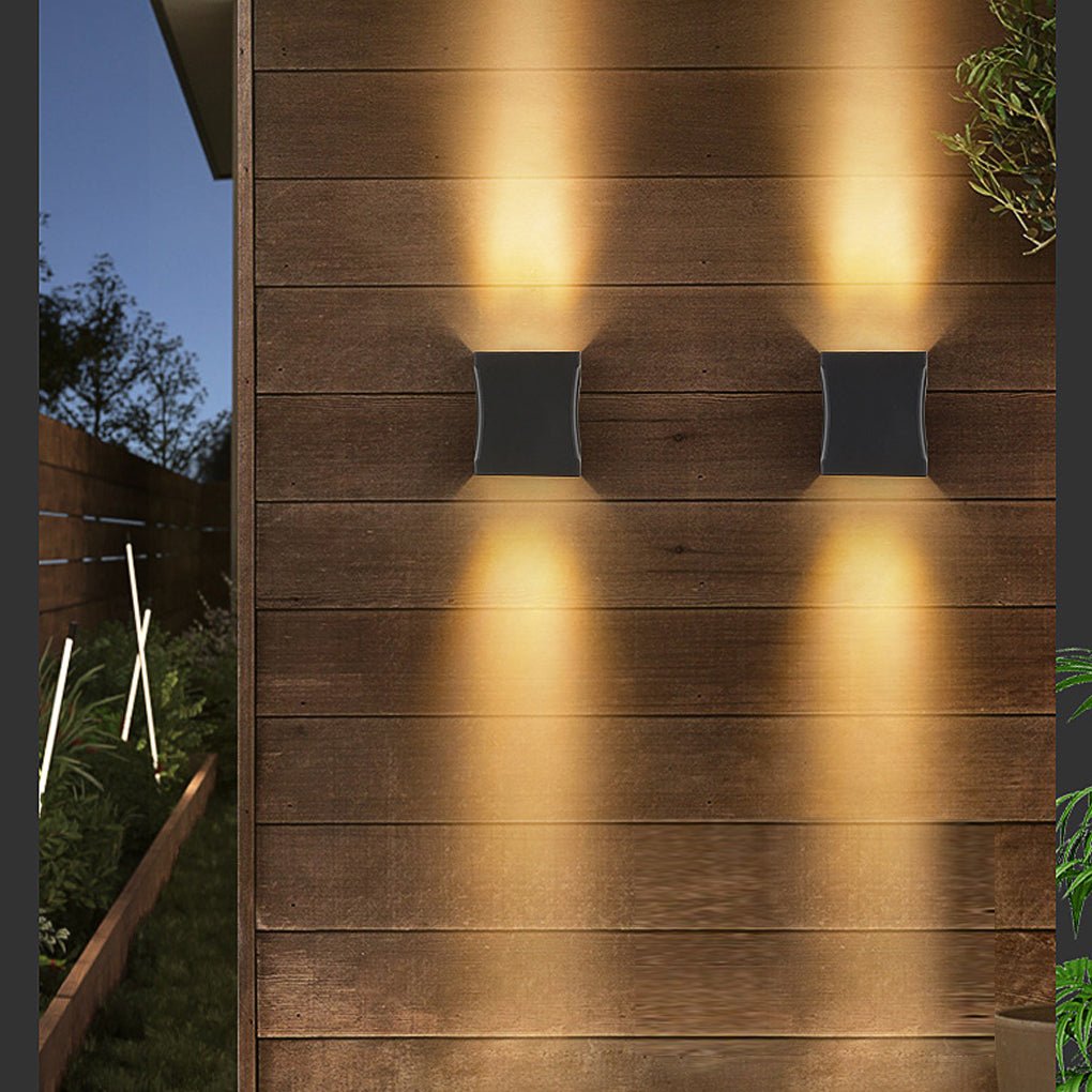 Black Wall Lights Modern Up and Down LED Outdoor Lighting