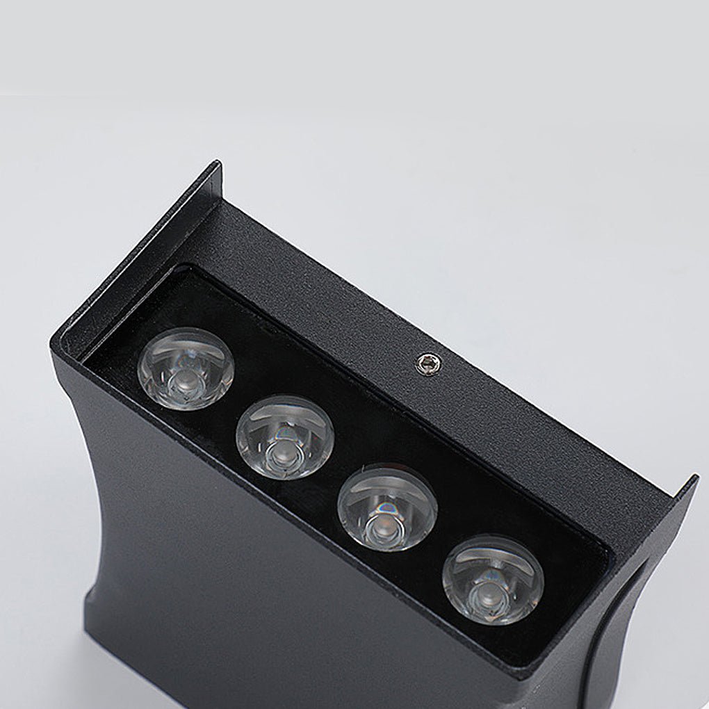 Black Wall Lights Modern LED Outdoor Up and Down Lighting