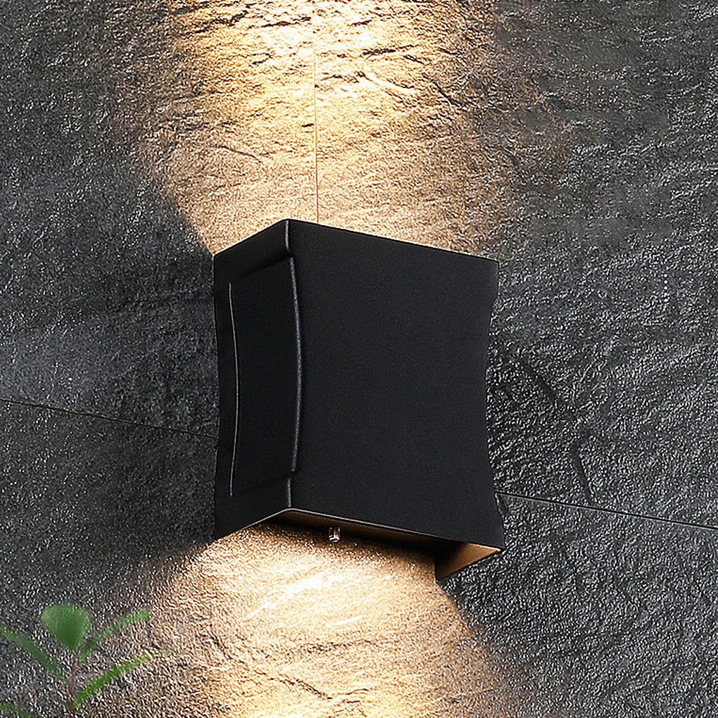 Black Wall Lights Modern Up and Down LED Outdoor Lighting