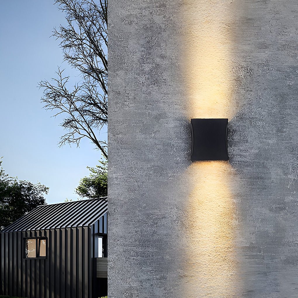 Black Wall Lights Modern LED Outdoor Up and Down Lighting