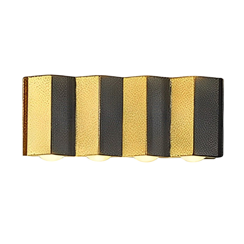 Modern Black Gold Dual-Tone Wall Lights - Up & Down Illumination