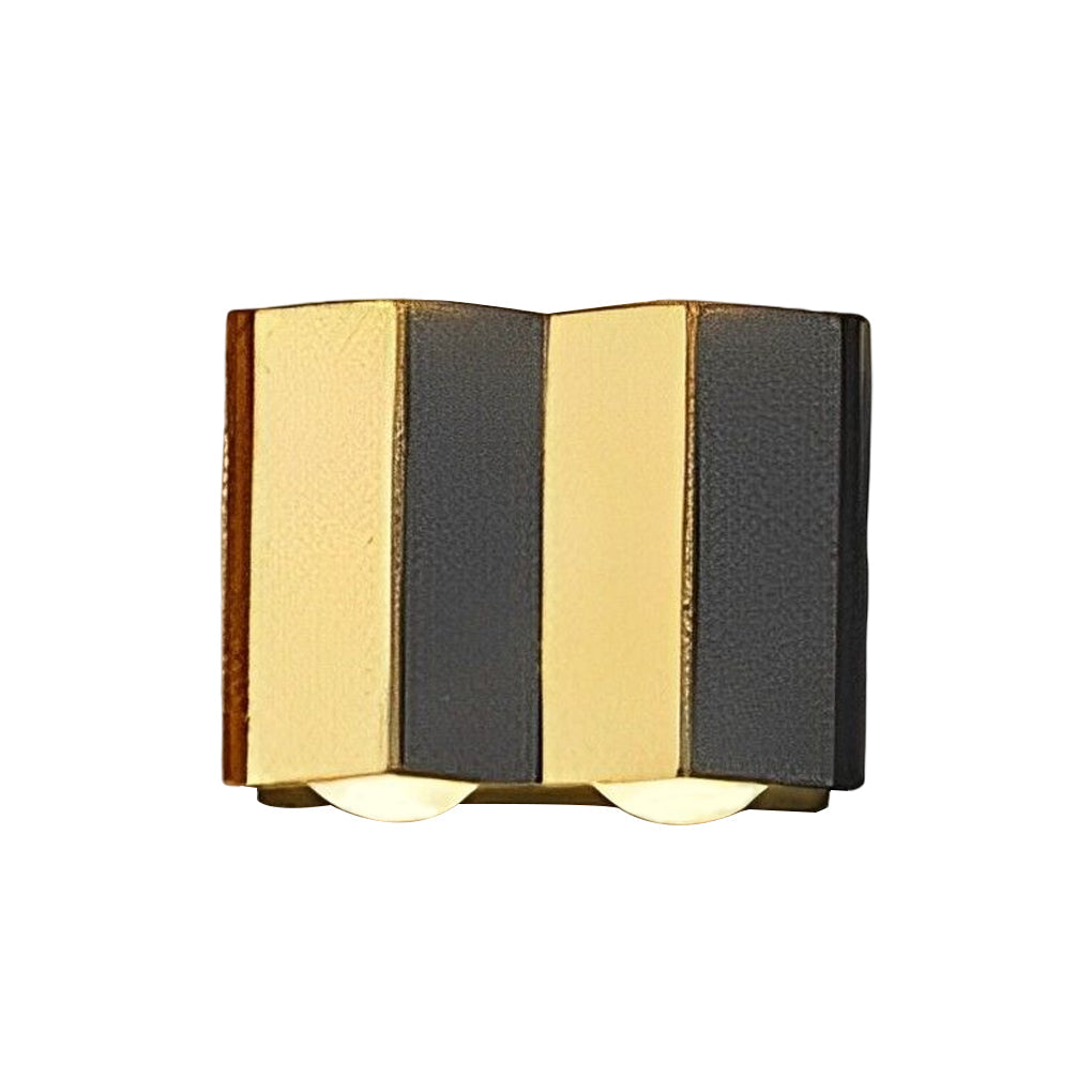 Modern Black Gold Dual-Tone Wall Lights - Up & Down Illumination