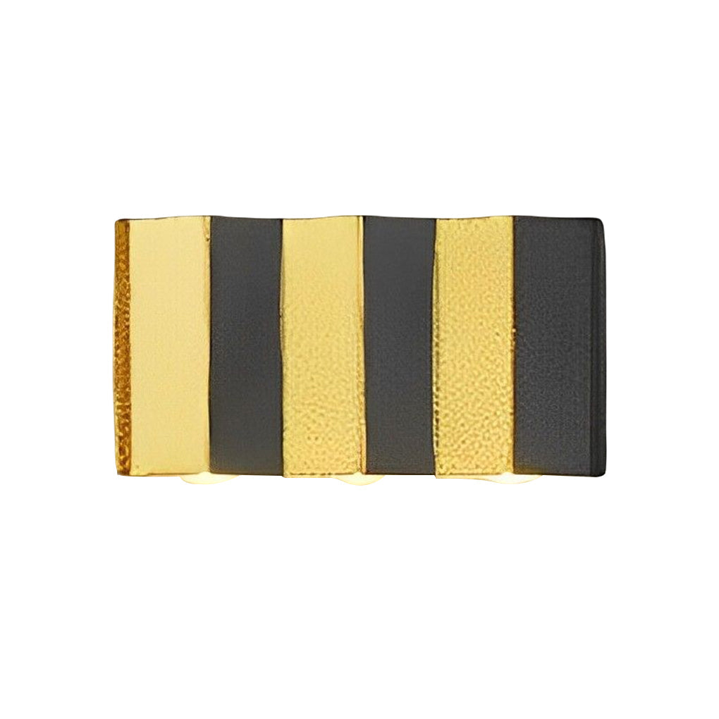 Modern Black Gold Dual-Tone Wall Lights - Up & Down Illumination