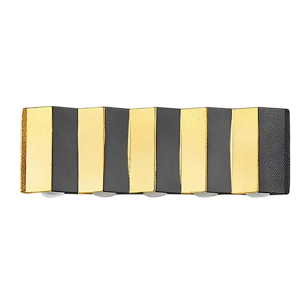 Modern Black Gold Dual-Tone Wall Lights - Up & Down Illumination