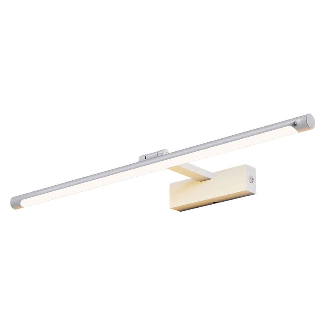 Modern Bathroom Vanity Light Minimalist White Acrylic Linear Light LED Fixture Contemporary Wall Sconce Stylish Illumination Home Decor Bright Lighting Adjustable Height Energy Efficient Modern Design for Home Renovation and Remodeling