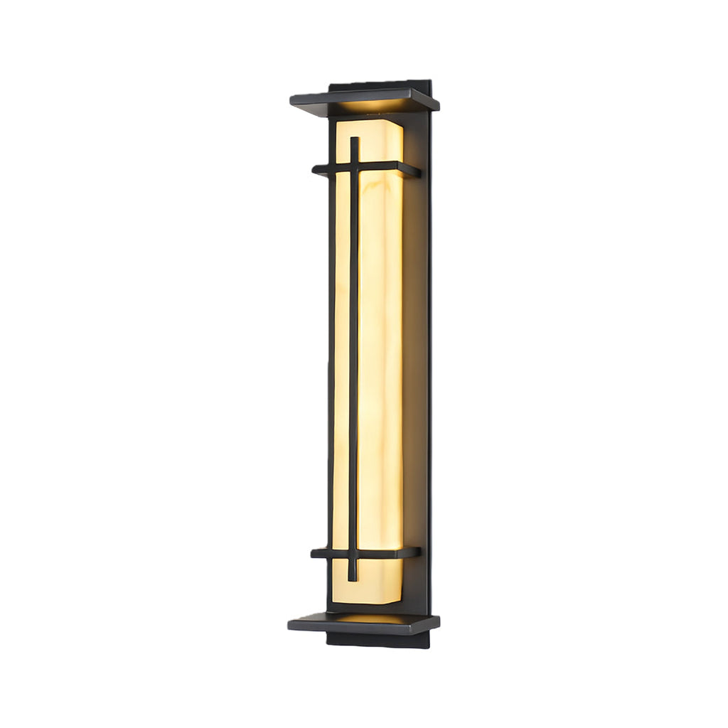 Black Outdoor Wall Light Waterproof Minimalist Design