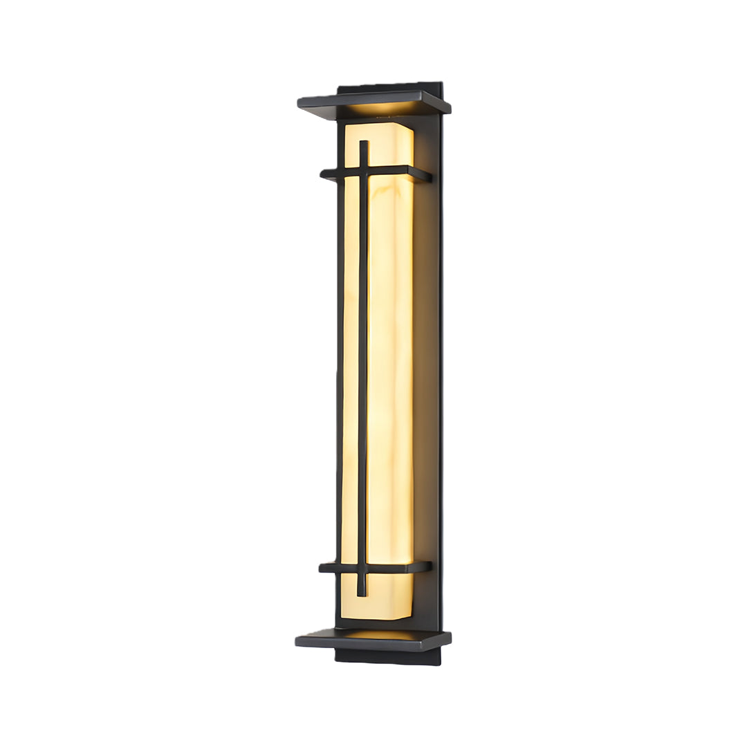 Black Outdoor Wall Light Waterproof Minimalist Design