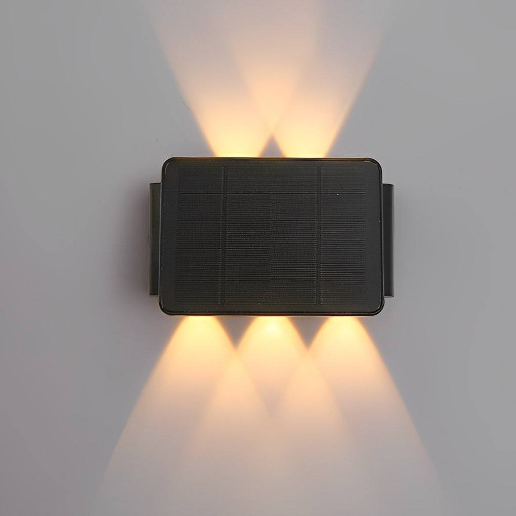Waterproof LED Solar Wall Sconce Up and Down Light