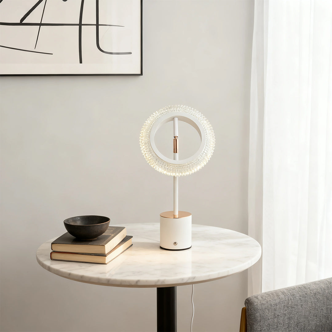 Ring Table Lamp - Minimalist Modern Design with Touch Charging

Enhance your space with this stylish ring table lamp, featuring a sleek minimalist design and innovative touch charging capabilities. Perfect for contemporary decor, this modern lighting solu