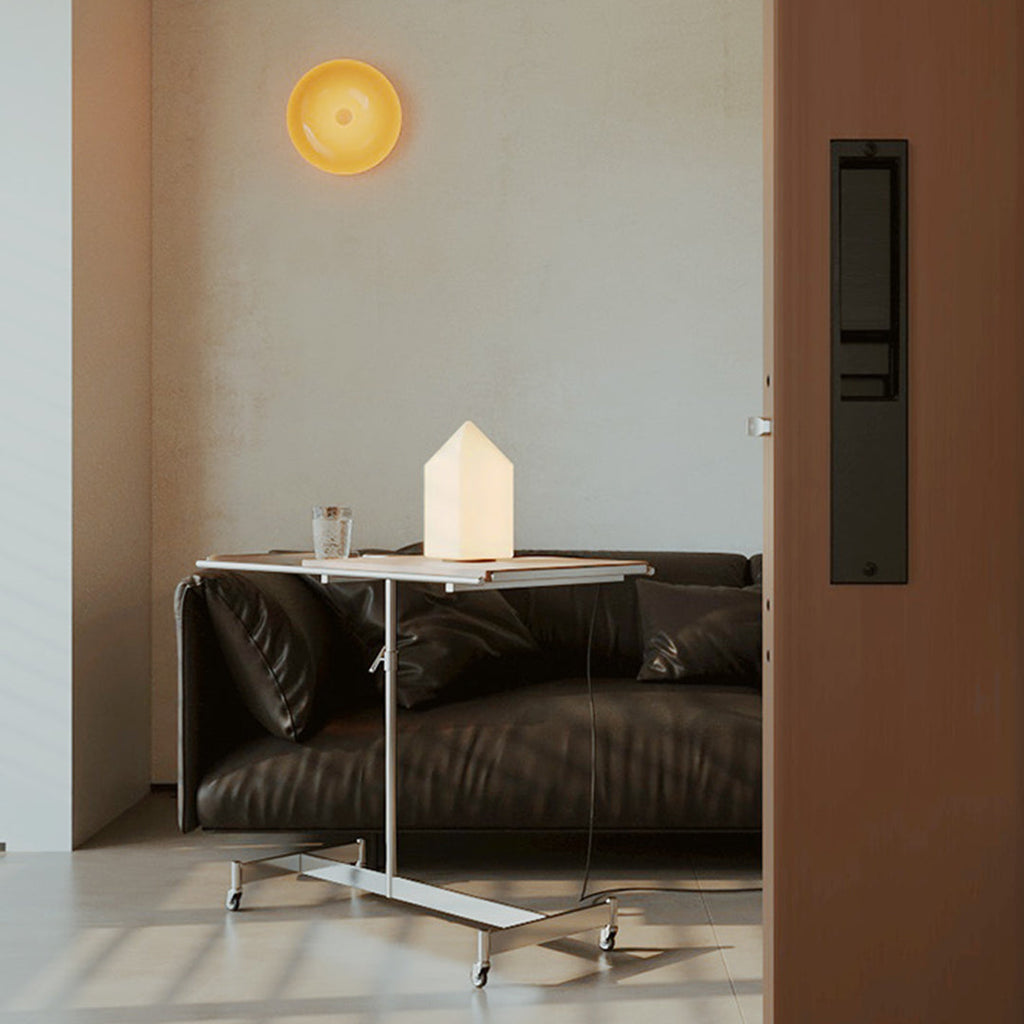 Modern White Table Lamp - Creative Ambient Night Light for Home Decor