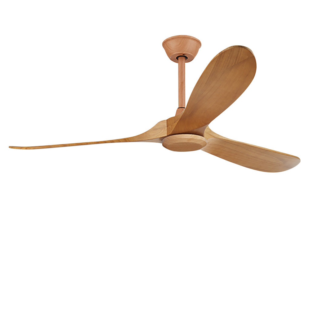 Vintage Solid Wood Ceiling Fan with Light - Modern, Quiet Design