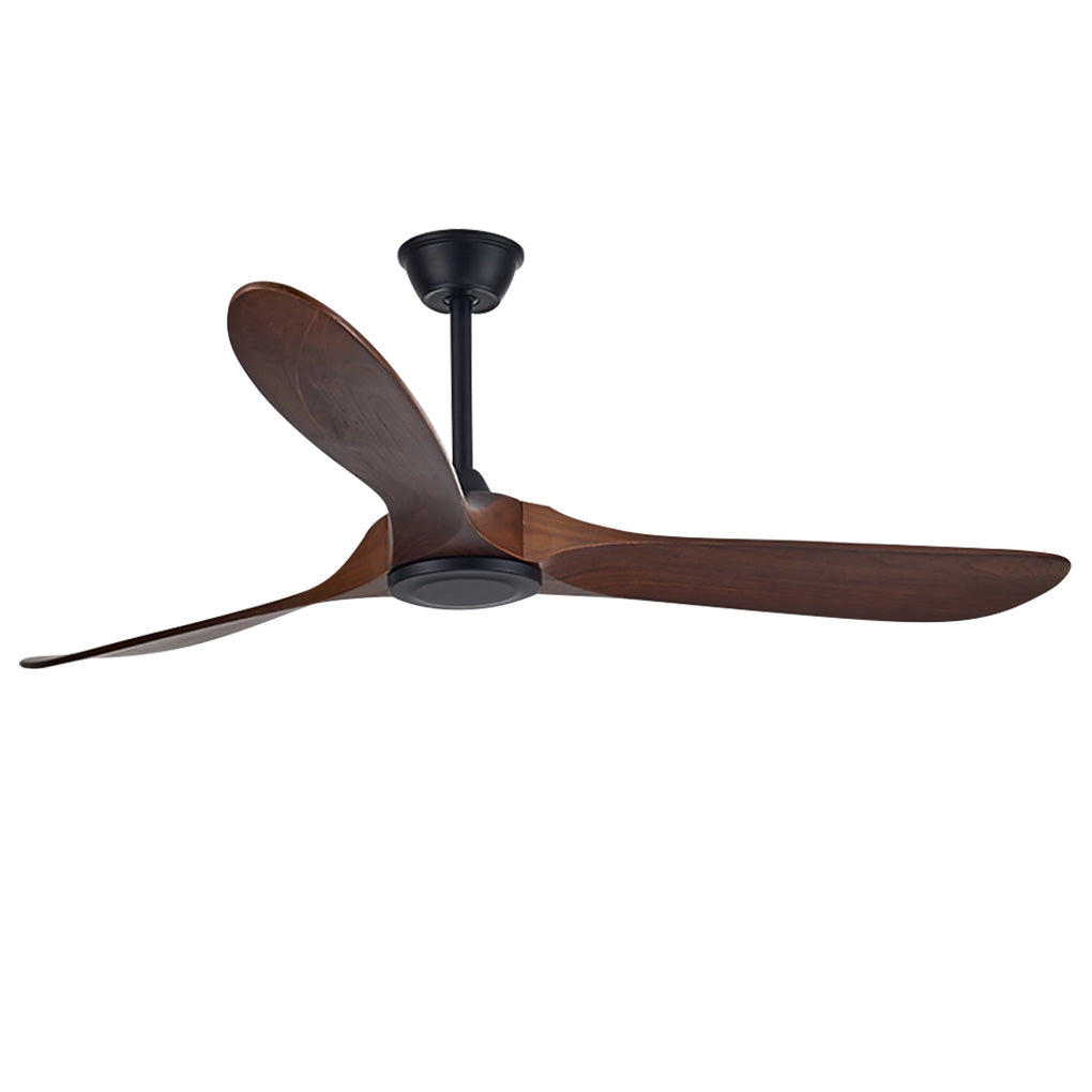Vintage Solid Wood Ceiling Fan with Light - Modern, Quiet Design