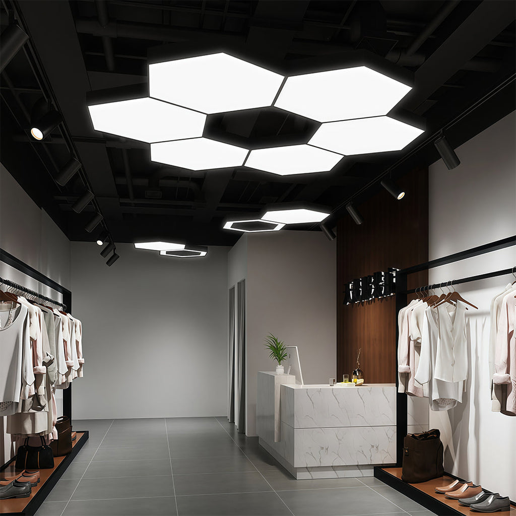 Modern Geometric Hexagonal LED Chandelier Ceiling Light