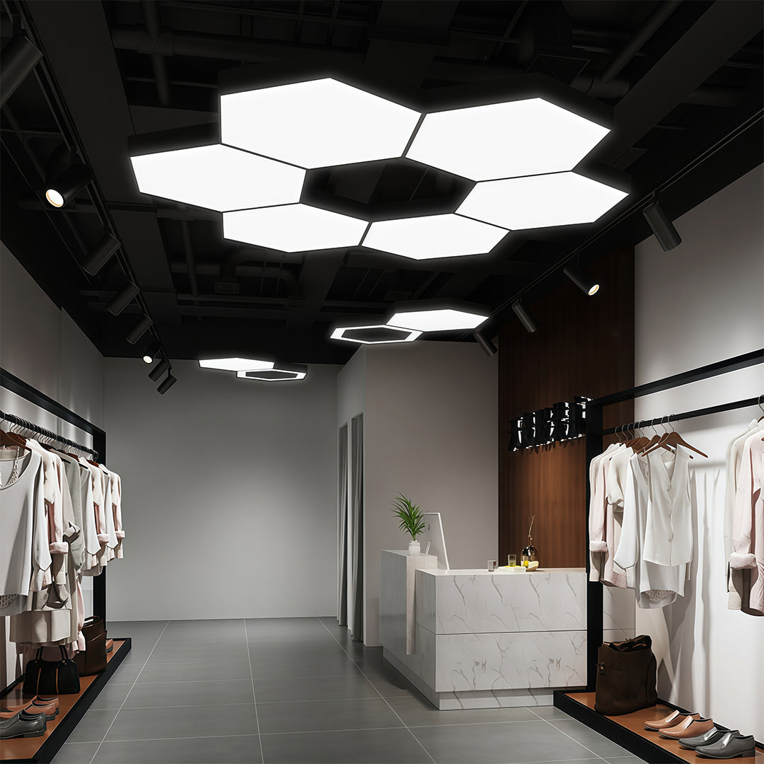 Modern Geometric Hexagonal LED Chandelier Ceiling Light