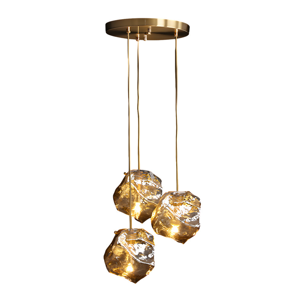 Molten Rock Pendant Light – Minimalist Irregular Ceiling Fixture