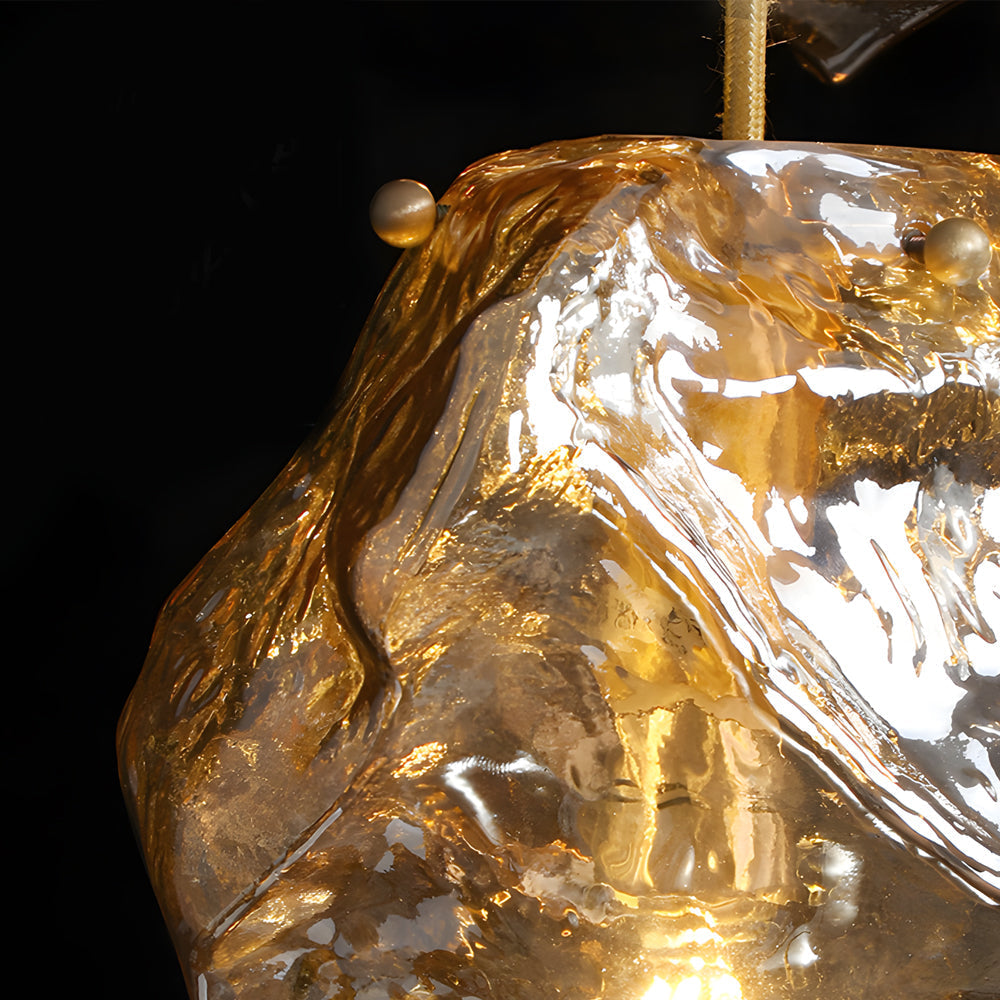 Molten Rock Pendant Light – Minimalist Irregular Ceiling Fixture