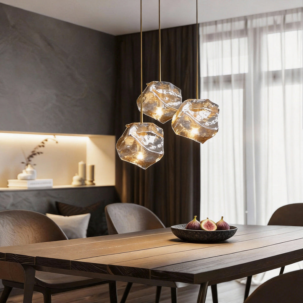 Molten Rock Pendant Light – Minimalist Irregular Ceiling Fixture