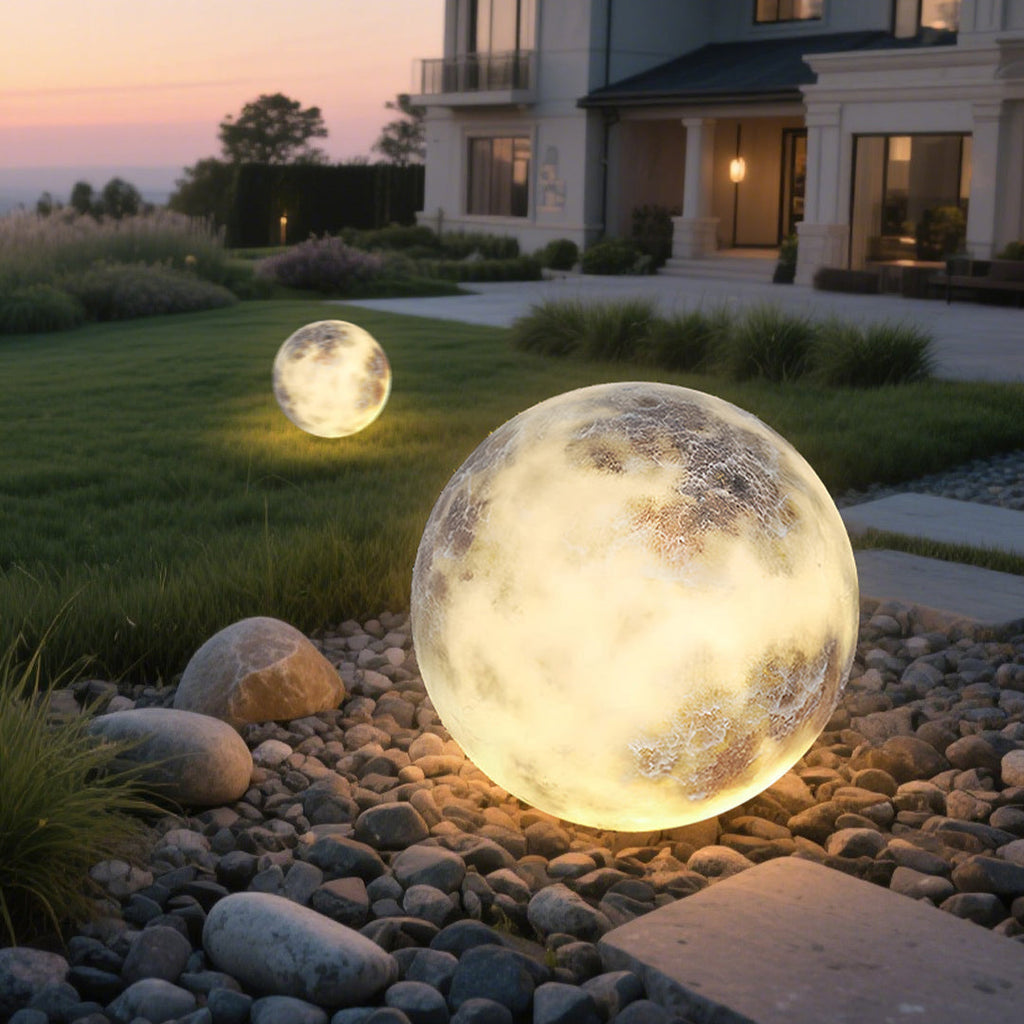 Moon Light Modern Waterproof LED Lawn Light - Outdoor Solar Garden Lighting