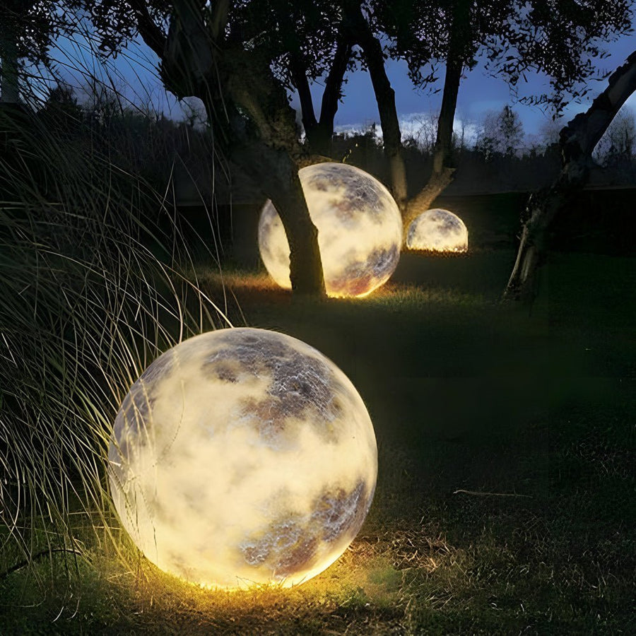 Moon Light Modern Waterproof LED Lawn Light - Outdoor Solar Garden Lighting