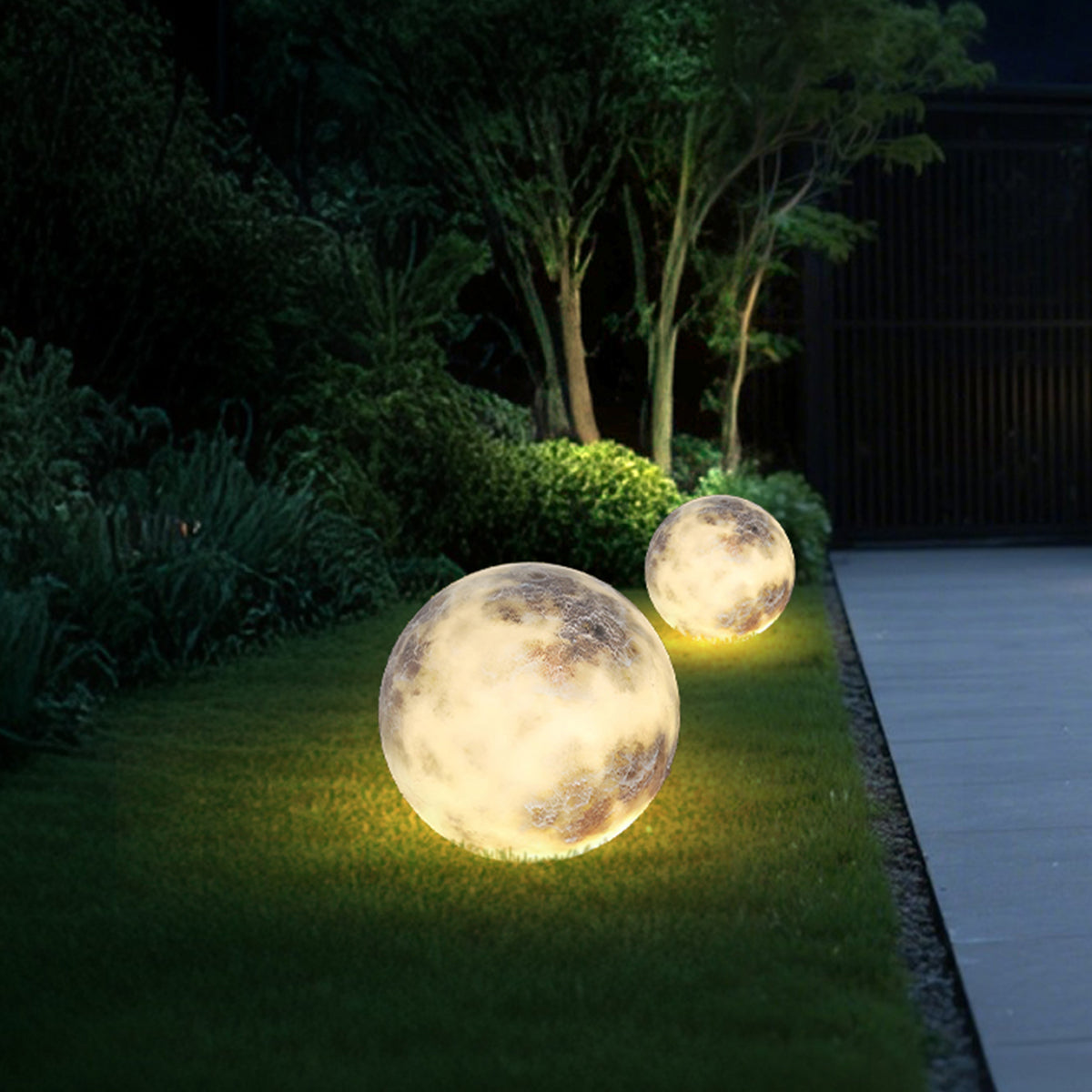 Moon Light Modern Waterproof LED Lawn Light - Outdoor Solar Garden Lighting