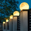 Moon Pillar Lights Waterproof LED Resin Lamp - Modern Decorative Lighting for Home & Garden