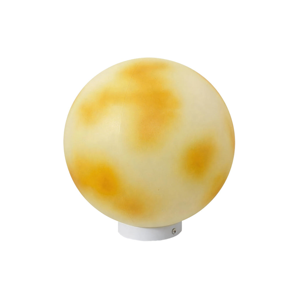 Moon-Shaped Stone Pillar Light - Outdoor Decorative Solar Lantern