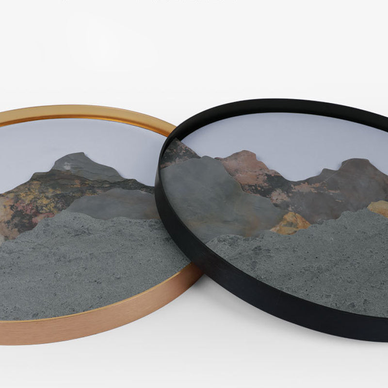 Mountain LED Wall Light - Natural Landscape Painting Lamp, Home Decor, Ambient Lighting, Artful Illumination, Scenic Wall Art