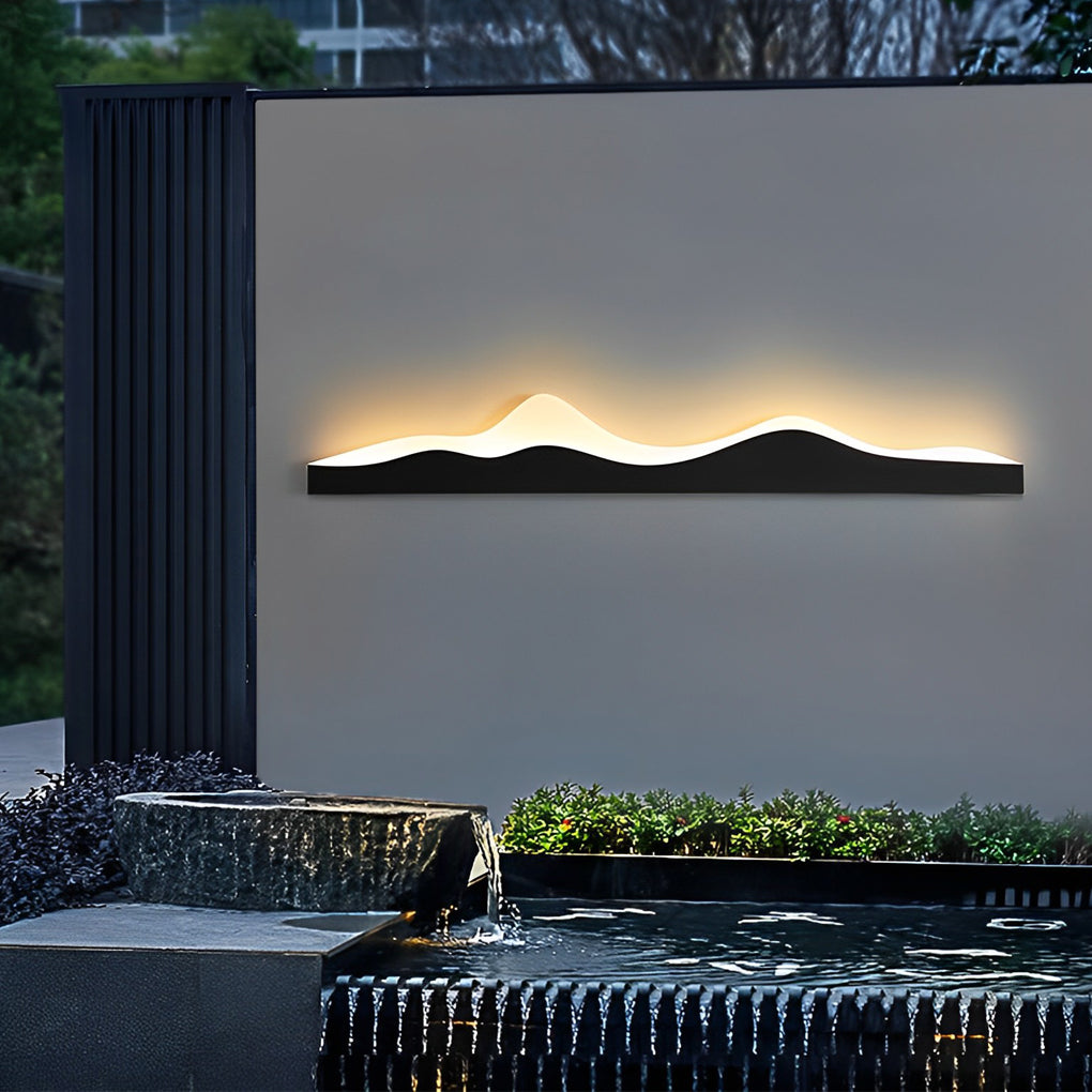 Mountain LED Wall Light Outdoor Silhouette Charm