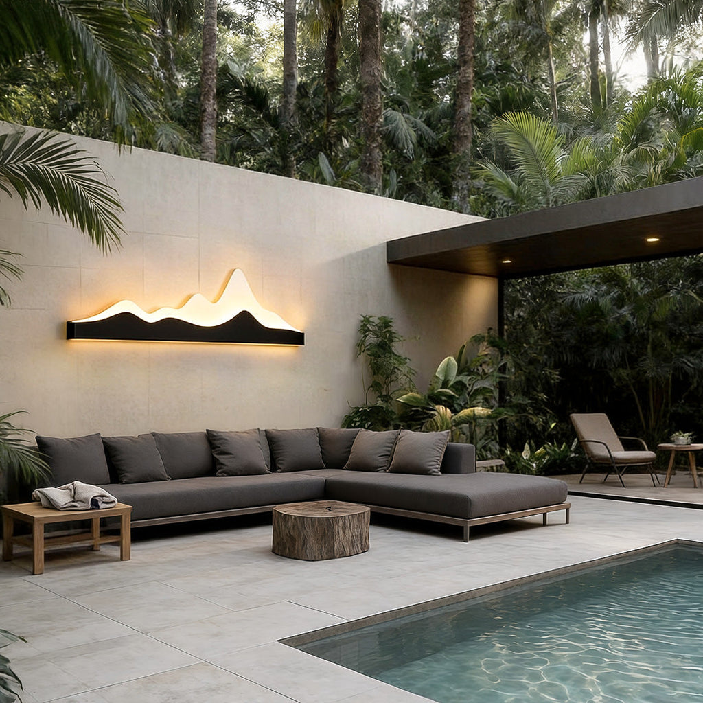 Mountain LED Wall Light Outdoor Silhouette Charm