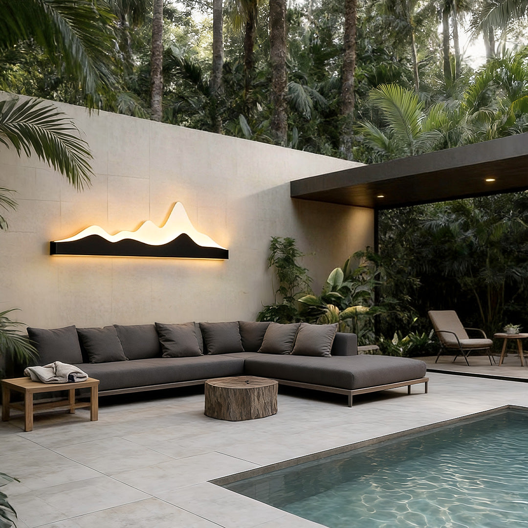 Mountain LED Wall Light Outdoor Silhouette Charm