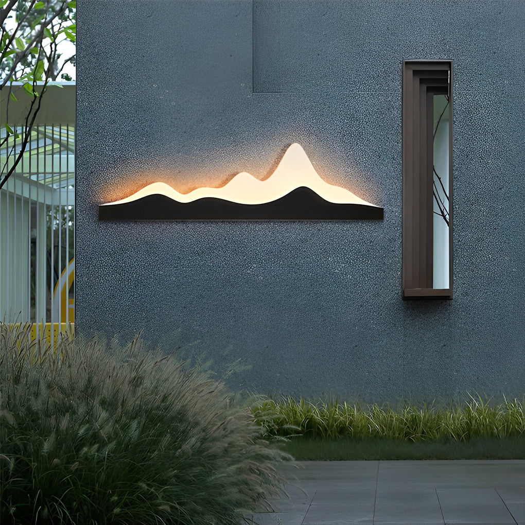 Mountain LED Wall Light Outdoor Silhouette Charm