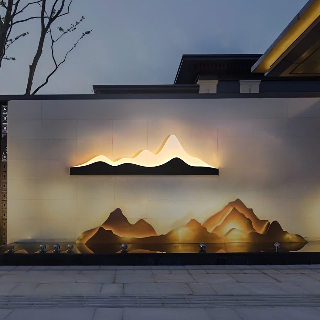 Mountain LED Wall Light Outdoor Silhouette Charm